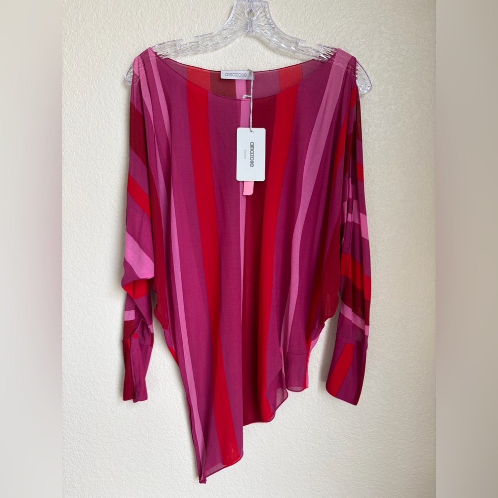 Amazone Paris Cold-Shoulder Blouse